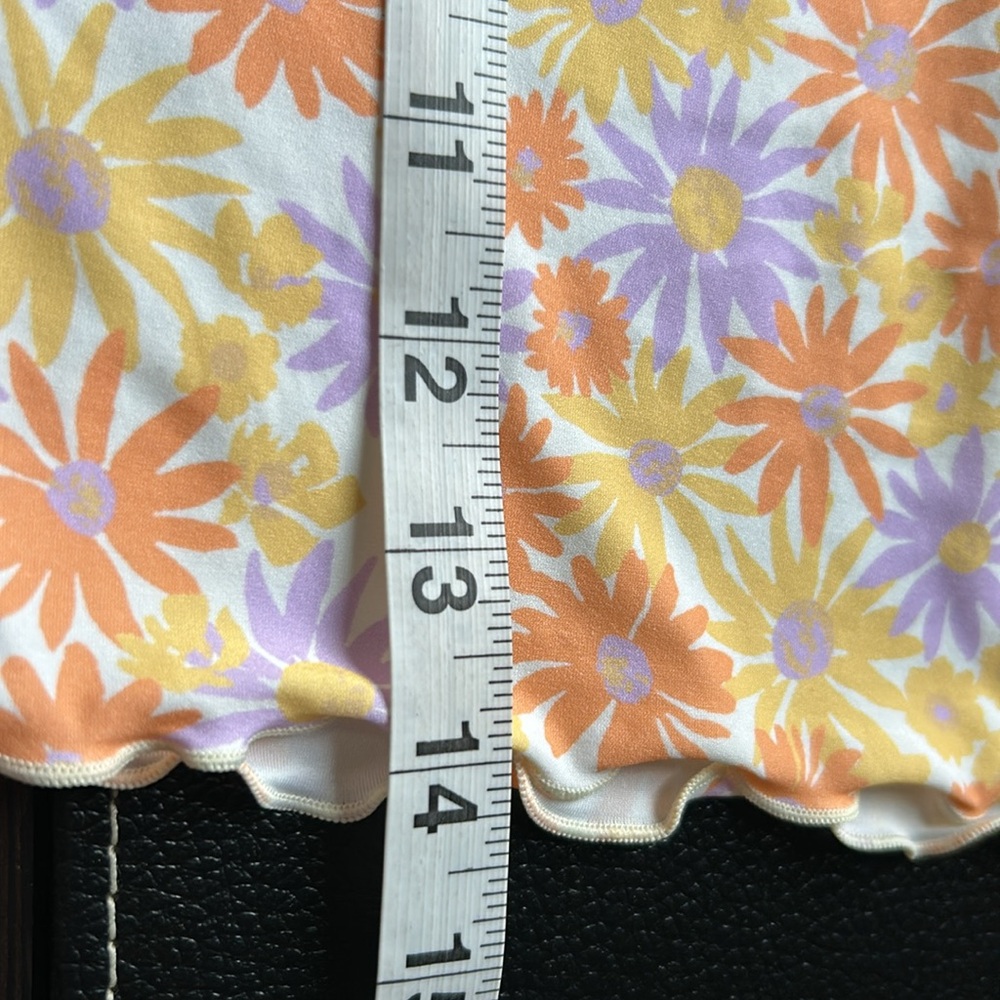 L*Space Floral Swim Top in Pink and White - Picture 11 of 12